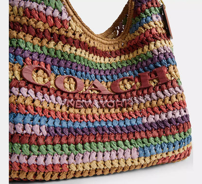 Straw Brooklyn Shoulder Bag