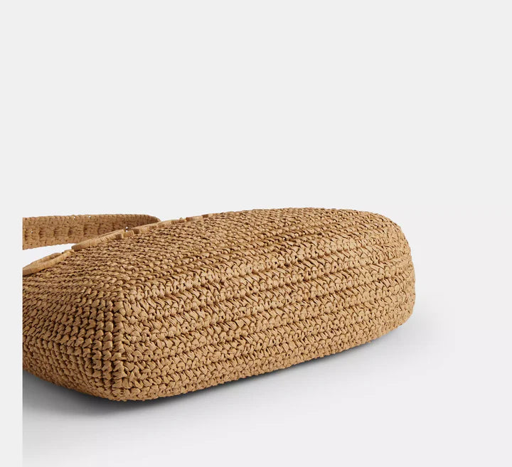 Straw Brooklyn Shoulder Bag